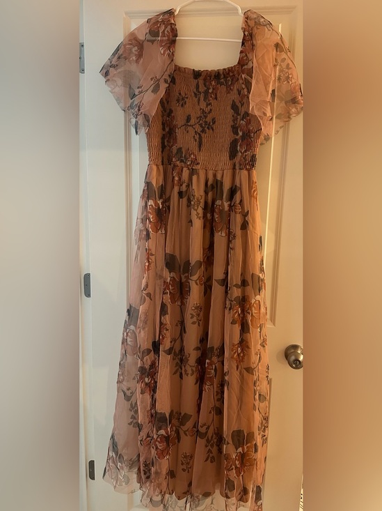 Baltic Born Dresses & Skirts - Floral Maxi Dress with Puff Sleeves